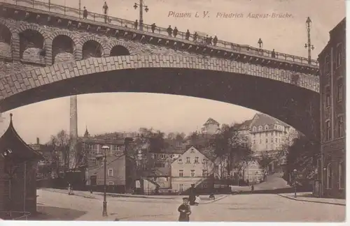 Plauen i.V. Friedrich-August-Brücke gl1917 97.930