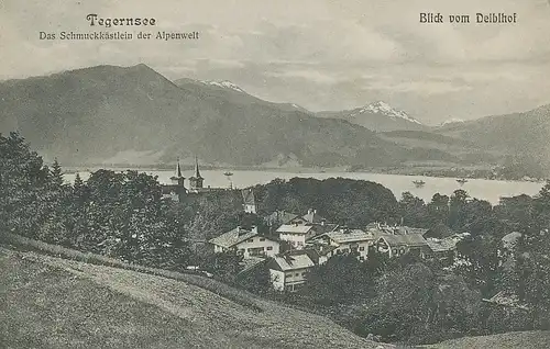 Tegernsee Blick vom Deiblhof glca.1910 119.380