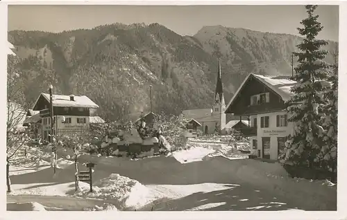 Bayrischzell Straßenpartie Bäckerei gl1941 119.208