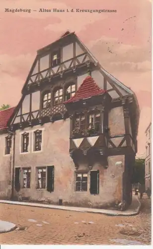 Magdeburg Altes Haus Kreuzgangstraße glca.1915 95.599