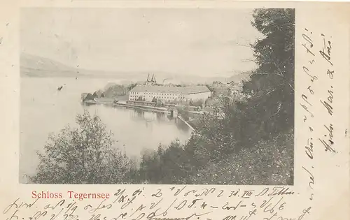 Tegernsee Blick zum Schloss gl1901 119.421