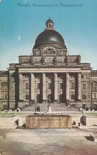 München Armeemuseum mit Kriegerdenkmal gl1968 123.772