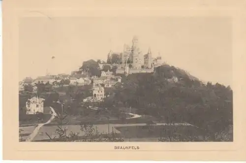 Braunfels Taunus Blick auf das Schloß gl1911 B5471