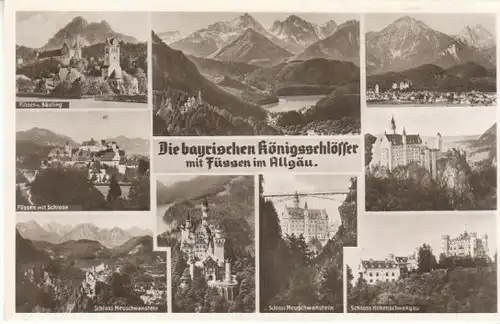 Füssen Allgäu Bayr.Königsschlösser gl1949 B7372