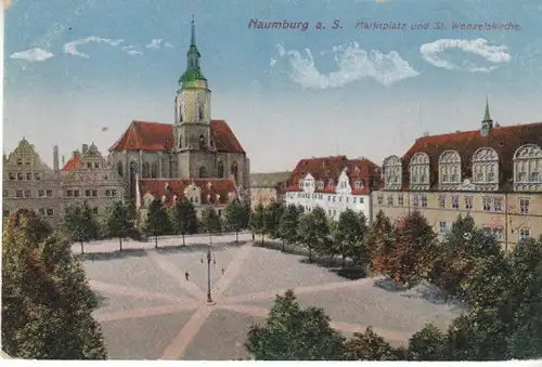 Naumburg/Saale Marktplatz St.WenzelsKirche ngl B6384