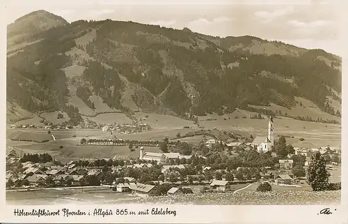 Pfronten Panorama mit Edelsberg gl1939 123.622