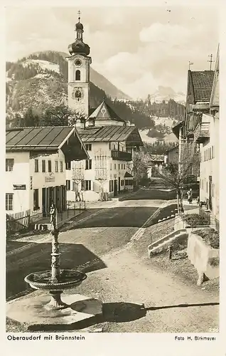 Oberaudorf Straßenpartie mit Brünnstein gl1941 119.620