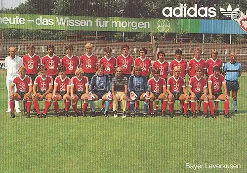 Fußball: Bayer 04 Leverkusen Mannschaft 1983 112.442