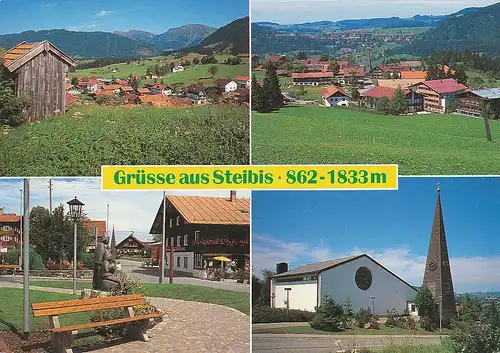 Steibis im Allgäu Teilansichten Panorama gl1994 123.665