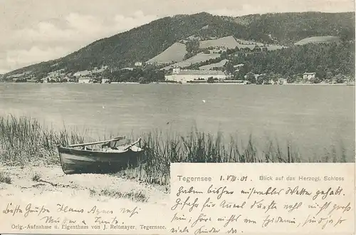 Tegernsee Panorama mit Schloss gl1901 119.414