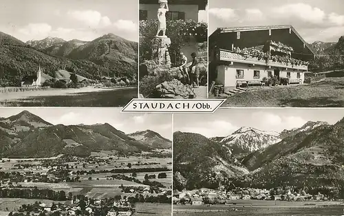 Staudach/Obb. Teilansichten Panorama gl1959 119.638