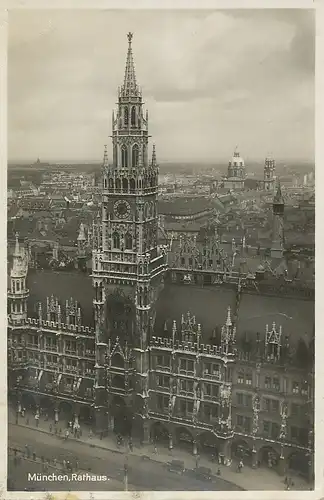 München Rathaus und Panorama glca.1920 123.890