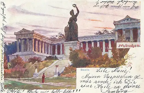 München Bavaria mit Ruhmeshalle gl1900 124.028