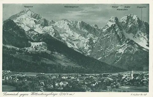 Garmisch gegen Wettersteingebirge ngl 128.170