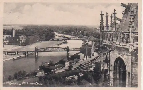 Magdeburg Blick vom Dom feldpgl1940 95.604