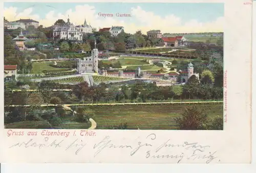 Eisenberg i.Th. Geyers Garten bahnpgl1907 96.328