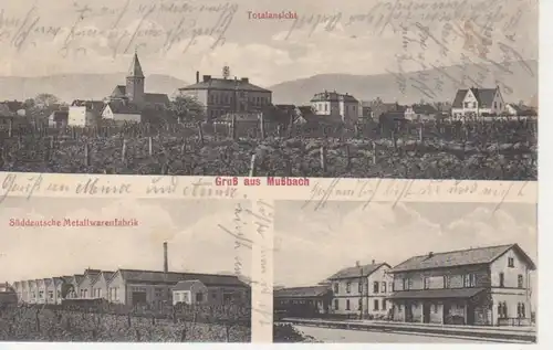 Mußbach Metallwarenfabrik Panorama gl1915 93.321