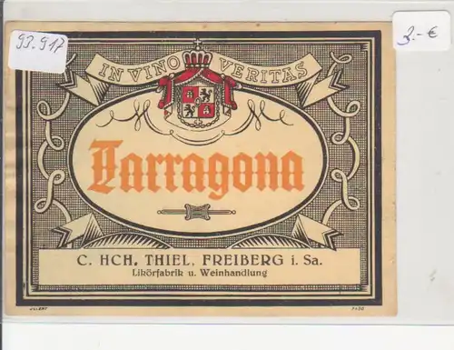Tarragona C. Hch. Thiel Freiberg i. Sa. 93.917