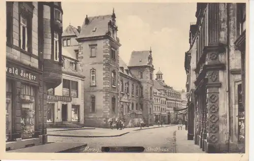 Merzig A.-H.-Straße und Stadthaus gl1955 93.490