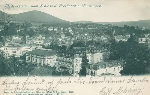 Baden-Baden Blick vom Schloss gl1901 133.757