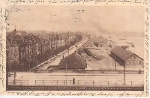 Ludwigshafen Blick von der Rheinbrücke gl1914 93.568