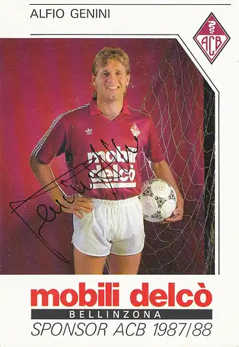 Fußball: ACB 1987/88 Alfio Genini 112.864
