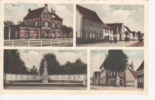 Dannstadt Bahnhof Geschäft Gemeindehaus gl1938 93.620