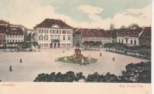 Landau Max-Joseph-Platz Reliefkarte ngl 93.417