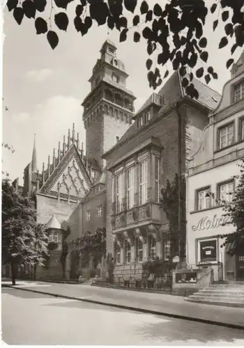 Zeitz Rathaus mit gotischem Giebel gl1980 B6552