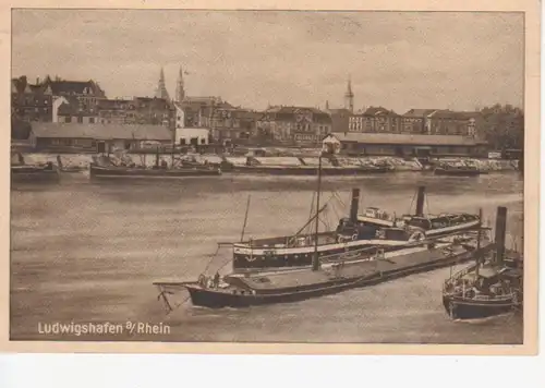 Ludwigshafen Rheinpartie und Panorama gl1922 93.562