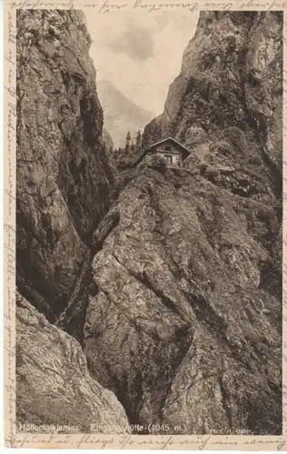 Höllental-Klamm Eingangshütte b.Grainau gl1927 B5640