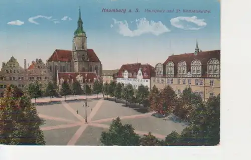 Naumburg a.S. Marktplatz St. Wenzelskirche ngl 95.899