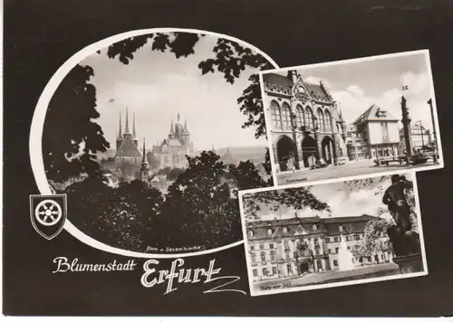 Blumenstadt Erfurt Mehrbildkarte gl1965 B6617