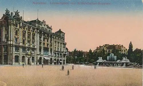 München Lenbachplatz Wittelsbacher Brunnen ngl 124.045