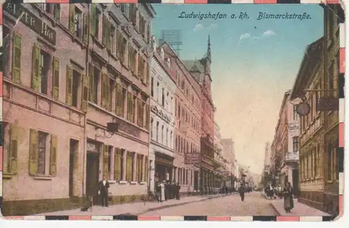 Ludwigshafen Bismarckstraße gl1916 93.595