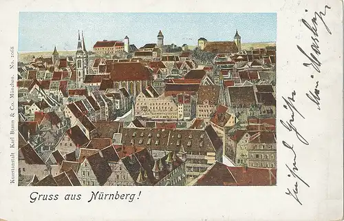 Nürnberg Panorama gl1899 124.391