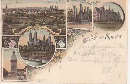 Speyer Litho Dom Diakonissen-Anstalt gl1897 93.768