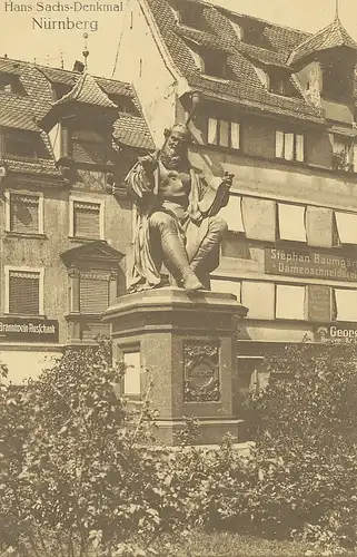 Nürnberg Hans Sachs-Denkmal ngl 124.535