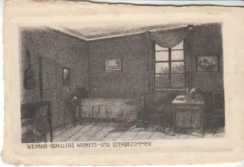 Weimar Schiller Arbeits- u.Sterbezimmer ngl B6754