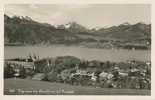 Tegernsee mit Hirschberg und Kampen ngl 119.374