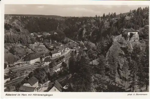 Rübeland/Harz mit Höhleneingängen ngl B6009