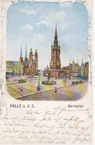 Halle/Saale Marktplatz gl1901 95.738