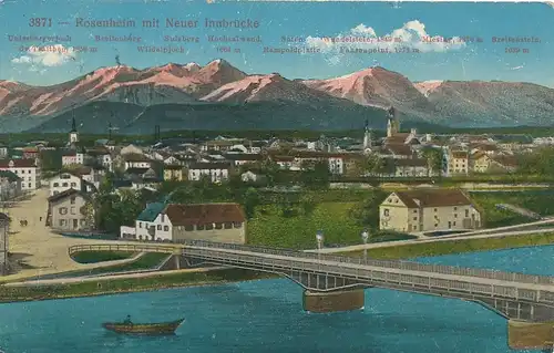 Rosenheim mit Neuer Innbrücke feldpgl1916 119.600