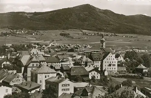 Kötzting Panorama mit Kaitersberg gl1957 120.784