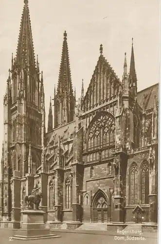 Regensburg Dom Südseite ngl 120.617