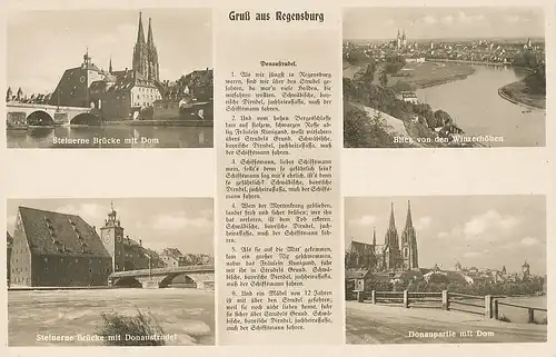 Regensburg Teilansichten Panorama ngl 120.587