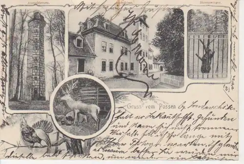 Gruß vom Possen Jagdschloss Bärenzwinger gl1905 96.007