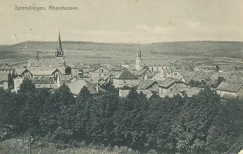 Sprendlingen (Rheinhessen) Panorama gl1912 130.838