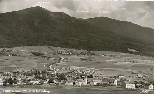 Kötzting Panorama mit Kaitersberg gl1958 120.795