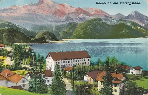 Kochelsee mit Herzogstand gl1926 120.093